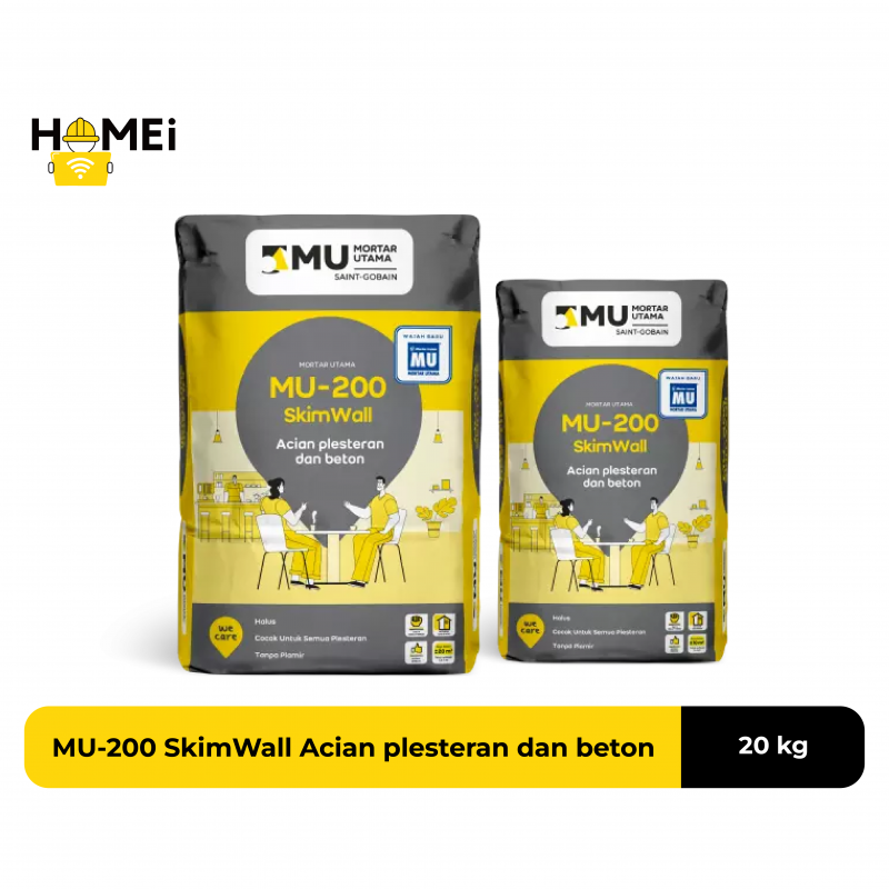 MU-200 SkimWall Acian plesteran dan Beton